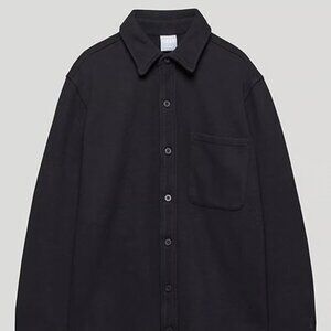 Tna COZY FLEECE BOYFRIEND SHIRT small Aritzia